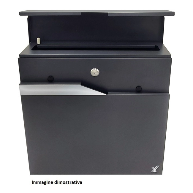 Vendita online Cassetta postale Nettuno colore ruggine 37×11×37 cm.